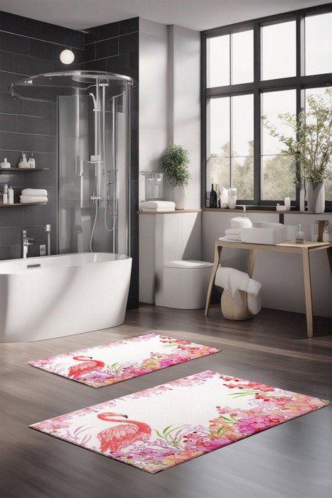 Mijölnir Juego de 2 Alfombrillas de Baño Multicolor CT-5214 Mijölnir Juego de 2 Alfombrillas de Baño Multicolor CT-5214